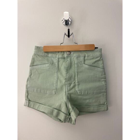 BDG by Urban Outfitters Pin-Up High-Rise Mint Green Shorts, Size 25 🌿 - Picture 1 of 5
